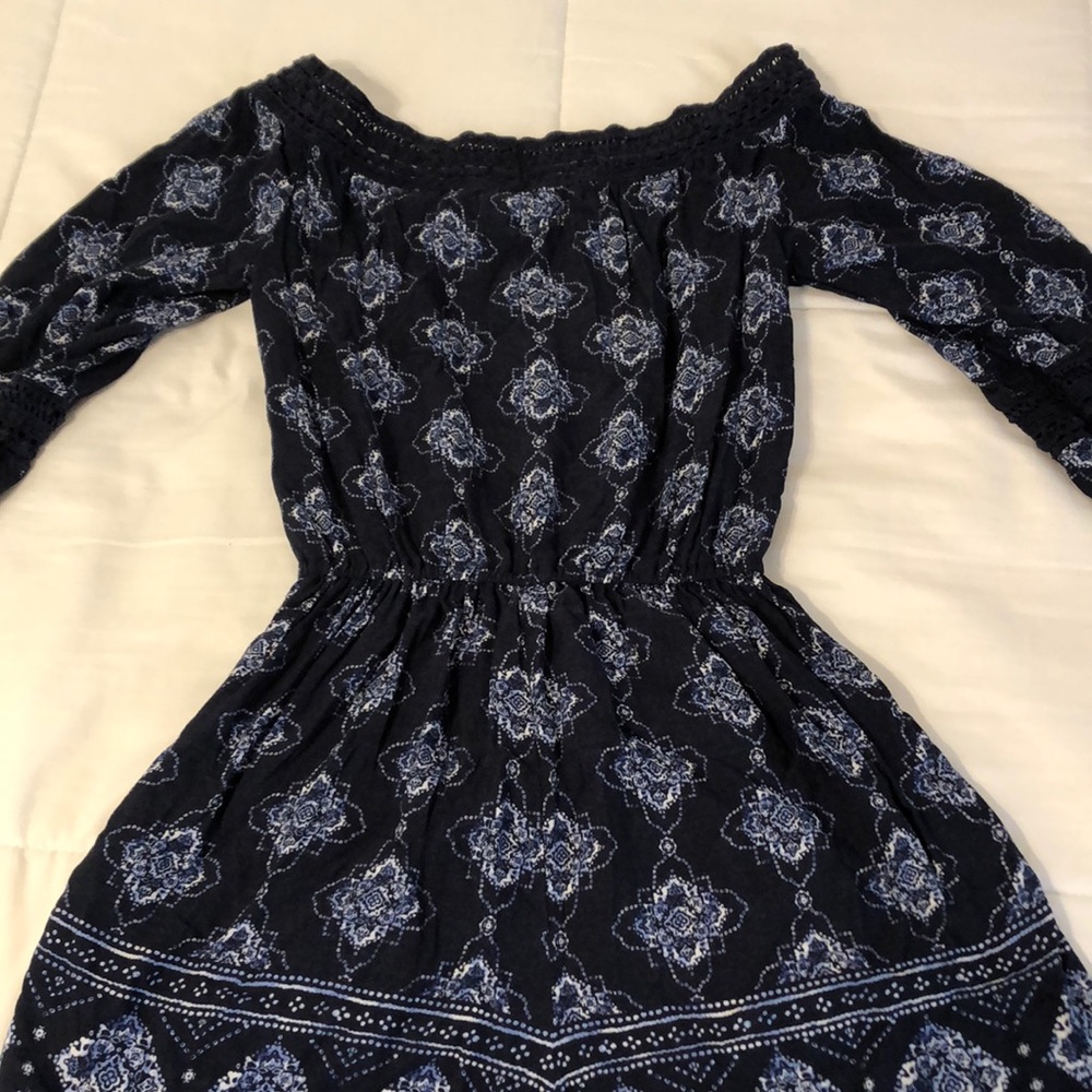 Blue Patterned Romper - Picture 6 of 7